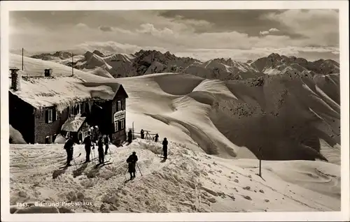 Ak Oberstdorf im Oberallgäu, Edmund Probsthaus, Blick g. Höfats u. Mädelegipfel