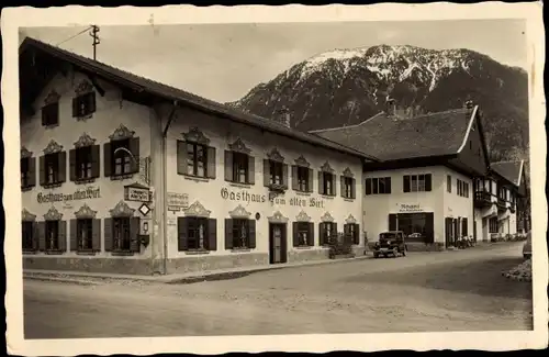 Ak Farchant Oberbayern, Hotel und Gasthof "Alter Wirt"