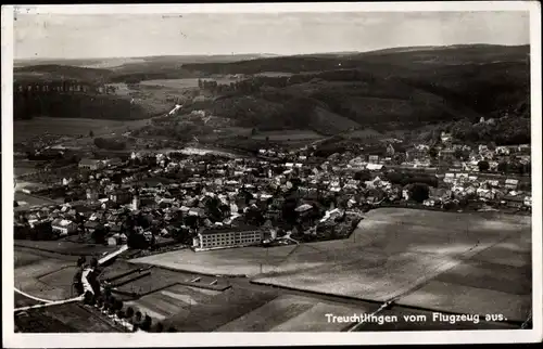 Ak Treuchtlingen im Altmühltal Mittelfranken, Gesamtansicht, Fliegeraufnahme