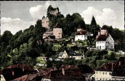 Ak Pappenheim im Altmühltal Mittelfranken, Burg von Osten