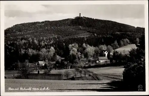 Ak Hain Hayn Oybin Oberlausitz, Teilansicht mit Hochwald
