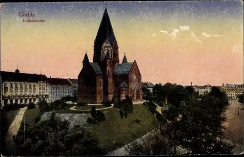 Ak Görlitz in der Lausitz, Lutherkirche