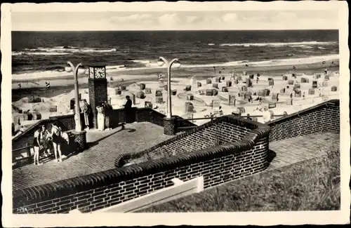 Ak Nordseebad Wangerooge in Ostfriesland, Am Strand