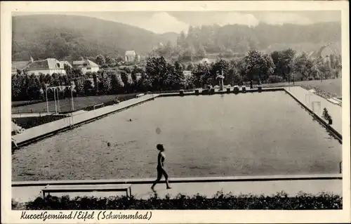 Ak Gemünd Schleiden in der Eifel, Schwimmbad