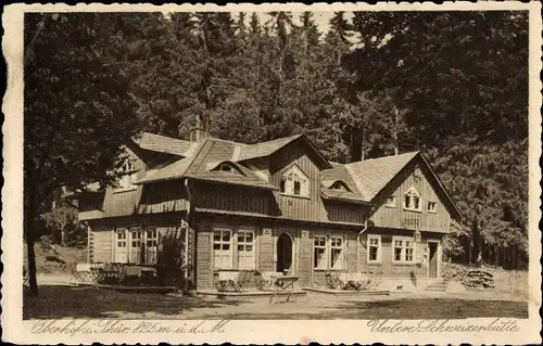 Ak Oberhof im Thüringer Wald, Untere Schweizerhütte