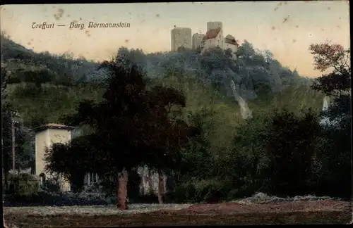 Ak Treffurt an der Werra, Burg Normannstein