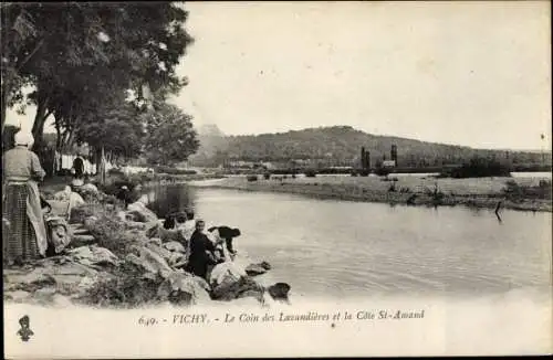 Ak Vichy Allier, Le Coin des Lavandieres, Cote St. Amand