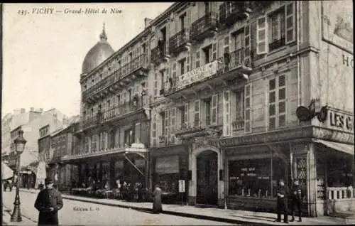 Ak Vichy Allier, Grand Hotel de Nice