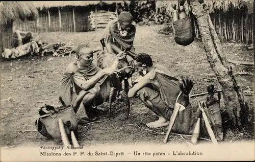 Ak Afrika, Missions des P. P. du Saint Esprit, Un rite paien, L'Absolution