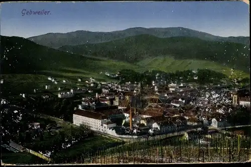 Ak Guebwiller Gebweiler Elsass Haut Rhin, Panorama