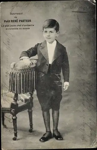 Ak Petit René Pasteur, le plus jeune chef d'orchestre et violoniste du monde