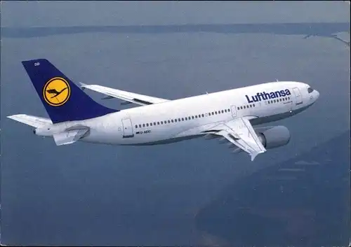 Ak Deutsches Passagierflugzeug, Lufthansa, Airbus A310-300