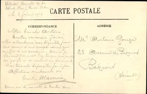 Ak Berck Plage Pas de Calais, L'Eglise