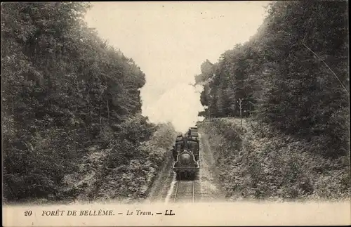 Ak Bellême Orne, Le Train, Eisenbahn