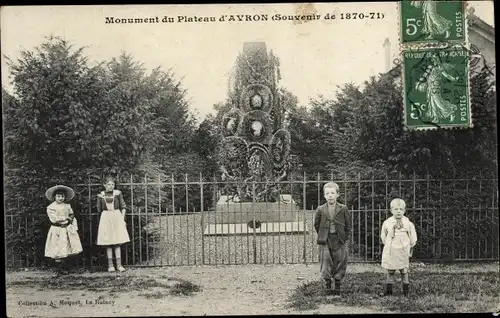 Ak Seine Saint Denis, Plateau d'Avron, Monument