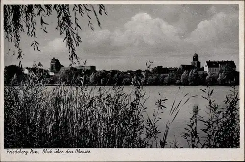 Ak Strzelce Krajenskie Friedeberg in der Neumark Ostbrandenburg, Blick über de Obersee