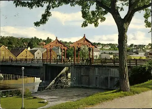 Ak Trondhjem Trondheim Norwegen, The old city bridge, Gamle Bybro