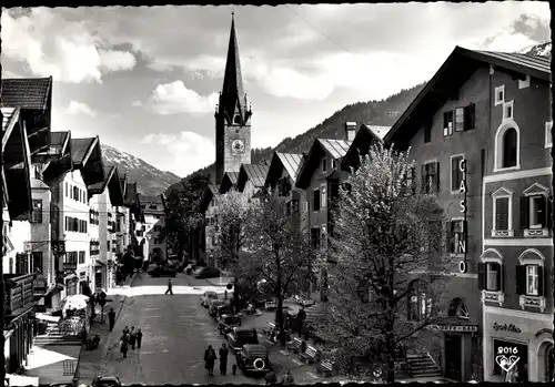 Ak Kitzbühel in Tirol, Stadtansicht, Casino, Kirche