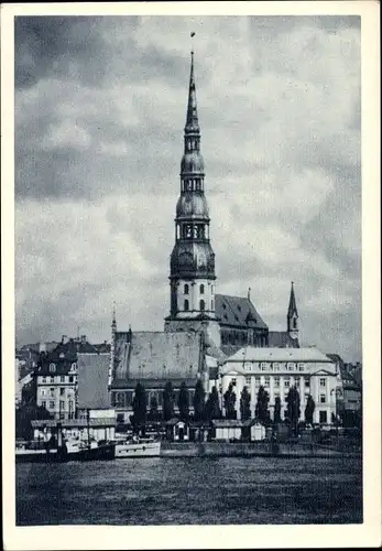 Ak Riga Lettland, Turm der St. Petri Kirche
