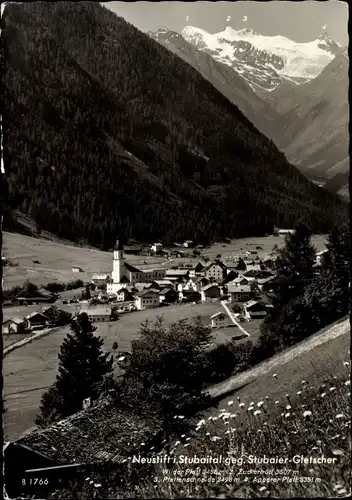 Ak Neustift im Stubaital Tirol, Wilder Pfaff, Zuckerhütl, Pfaffenschneide, Apperer Pfaff