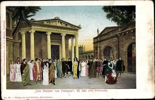 Ak Theaterszene Der Meister von Palmyra, III. Akt, von Wilbrandt