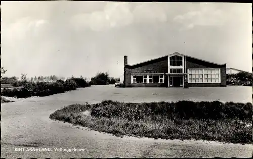 Ak Sint Maartensdijk Zeeland Niederlande, Veilinggebouw