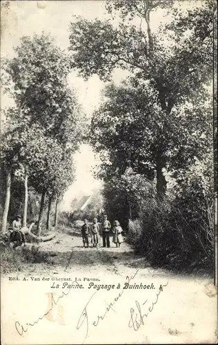 Ak La Panne Westflandern, Paysage a Duinhoek