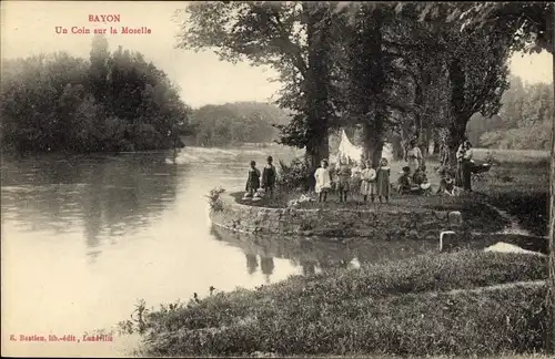 Ak Bayon Meurthe et Moselle, Un Coin sur la Moselle