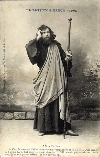 Ak Nancy Meurthe et Moselle, Passionsspiel 1905, Judas