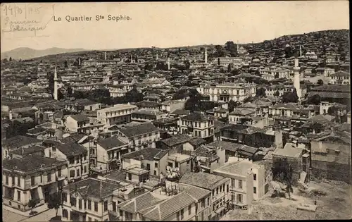 Ak Thessaloniki Saloniki Griechenland, Le Quartier Sainte Sophie