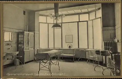 Ak Düsseldorf am Rhein, Theresien Hospital, Operationsraum, septisches Zimmer