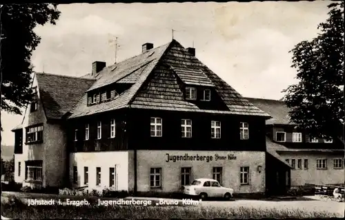 Ak Jöhstadt im Erzgebirge Sachsen, Jugendherberge Bruno Kühn