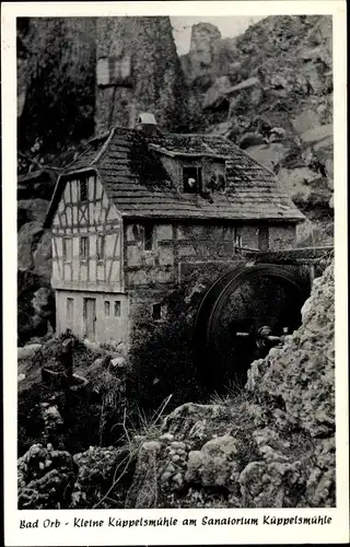 Ak Bad Orb in Hessen, Kleine Küppelsmühle am Sanatorium Küppelsmühle