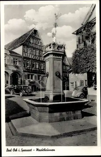 Ak Bad Orb in Hessen, Marktbrunnen