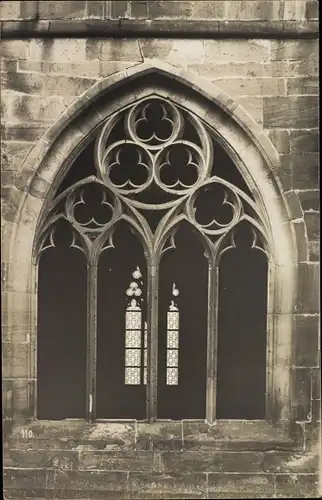 Foto Ak Maulbronn im Schwarzwald, Kloster, Detailansicht eines Fensters vom Kreuzgang