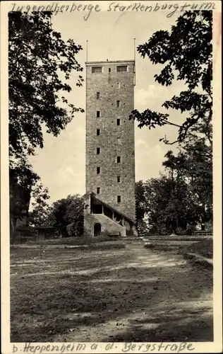 Ak Heppenheim an der Bergstraße, Jugendherberge Starkenburgturm