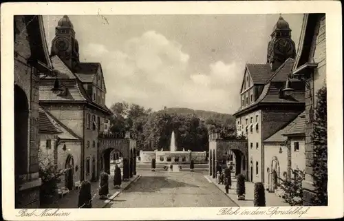 Ak Bad Nauheim in Hessen, Blick in den sprudelhof