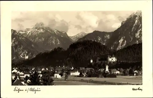 Ak Füssen im Ostallgäu, Gesamtansicht
