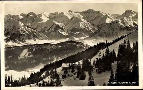 Ak Oberstdorf im Oberallgäu, Kemptner Skihütte