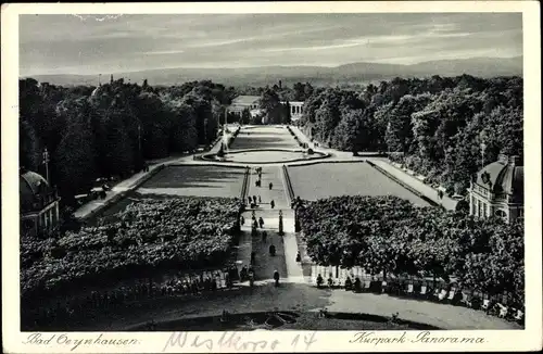 Ak Bad Oeynhausen in Westfalen, Panorama vom Kurpark