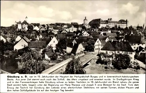 Ak Günzburg an der Donau Schwaben, Stadtbild