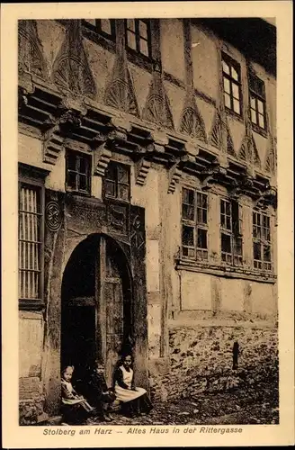 Ak Stolberg im Harz, Altes Haus in der Rittergasse