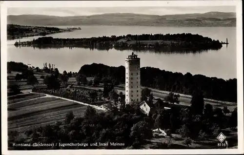 Ak Konstanz am Bodensee, Jugendherberge und Insel Mainau