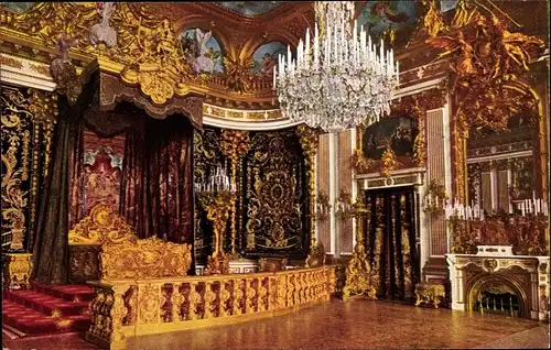 Ak Herrenchiemsee Chiemsee Oberbayern, Königsschloss, Prunkzimmer