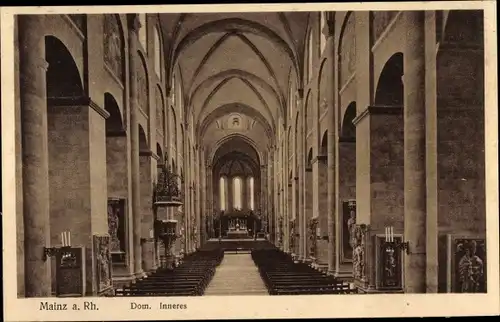 Ak Mainz am Rhein, Dom, Inneres