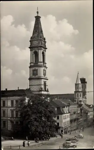 Ak Zittau in Sachsen, Johanneumturm u. d. Türme d. Johanniskirche