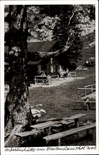 Ak Hubertushütte am Breitenstein, Terrassenpartie