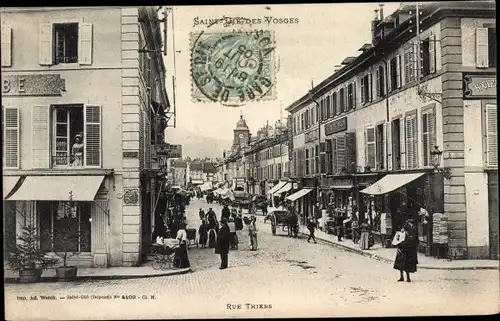 Ak Saint Dié des Vosges, Rue Thiers