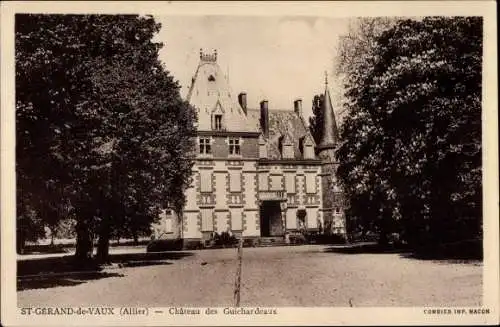 Ak Saint Gérand de Vaux Allier, Chateau des Guichardeaux