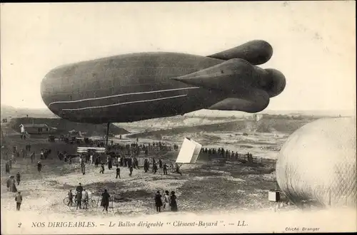 Ak Le Ballon Dirigeable Clement Bayard, französisches Luftschiff